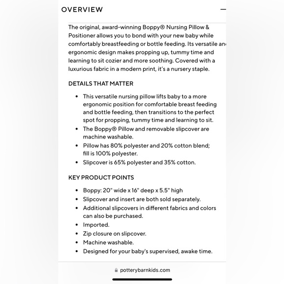 Pottery Barn Kids Gray and White Polka Dot Nursing Pillow Cover - Picture 4 of 5